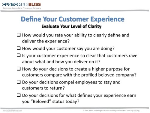 What Defines Your Experience? - Customer Bliss